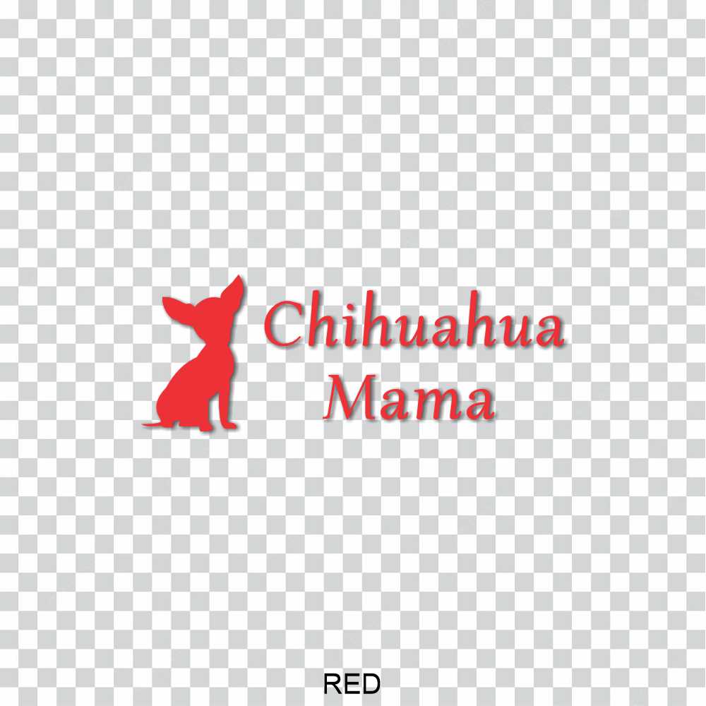 chihuahua mama dog pet vinyl decal sticker