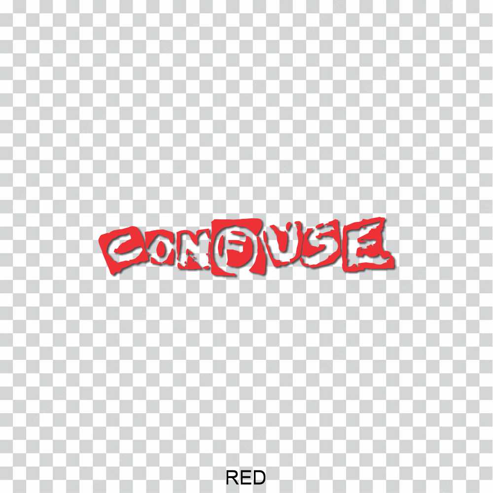 confuse band vinyl decal sticker