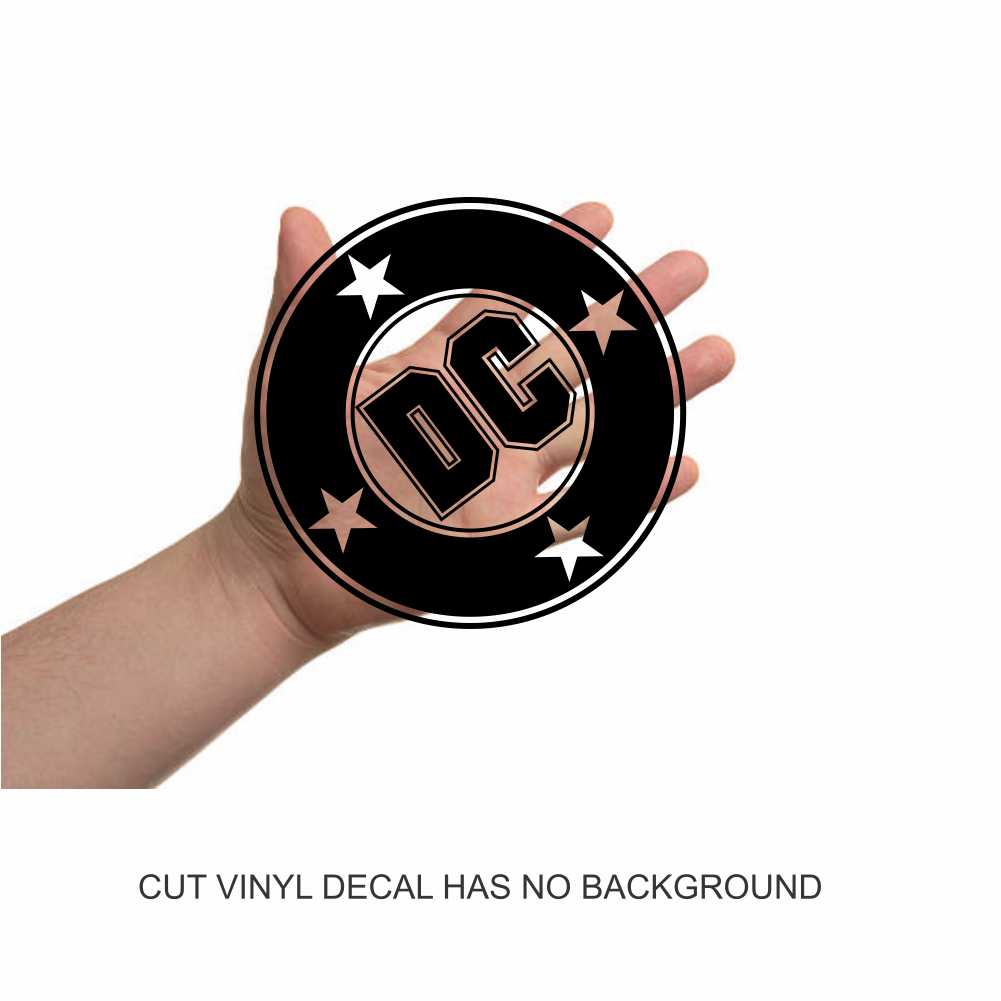 dc comics logo vinyl decal sticker