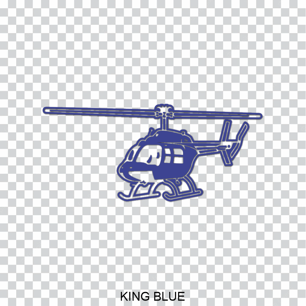 detailed helicopter vinyl decal sticker