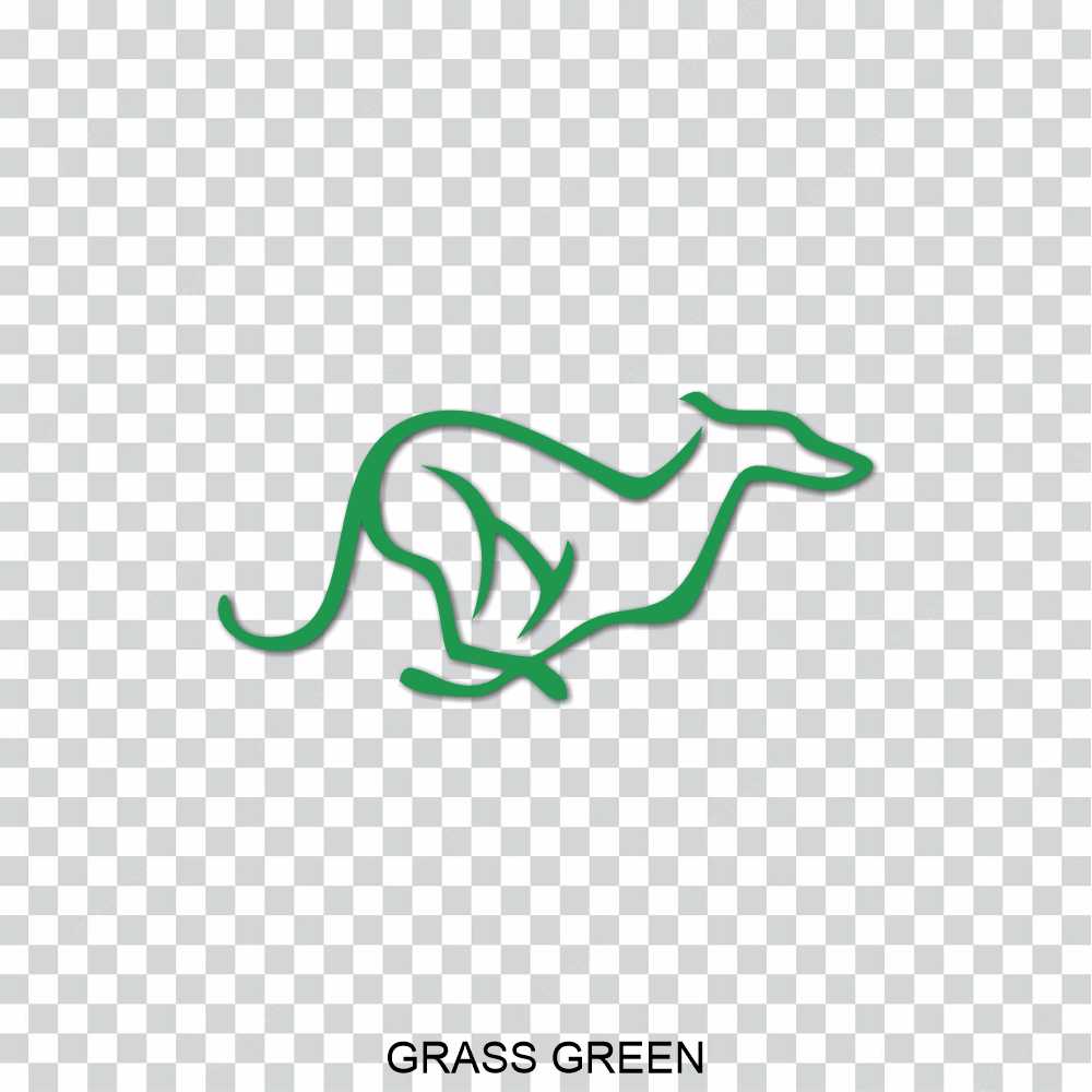 elegant greyhound dog vinyl decal sticker