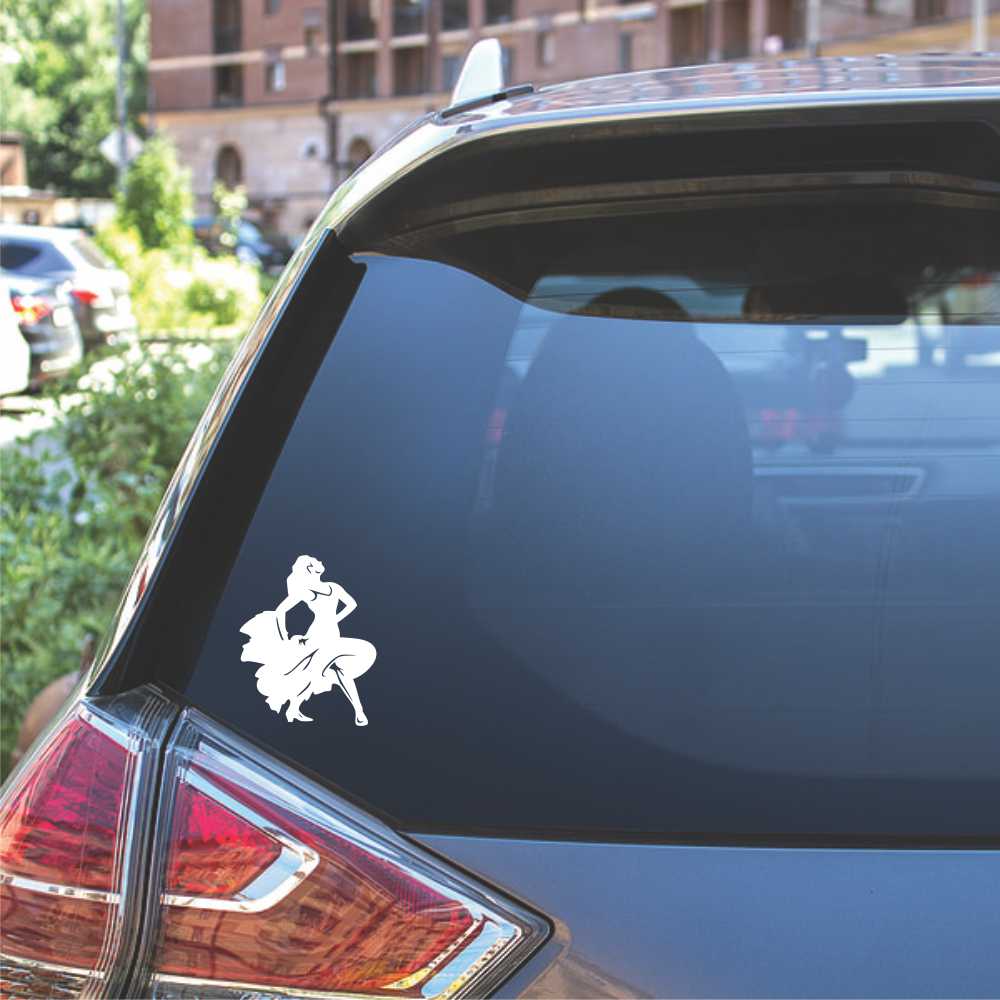 female flamenco dancer vinyl decal sticker