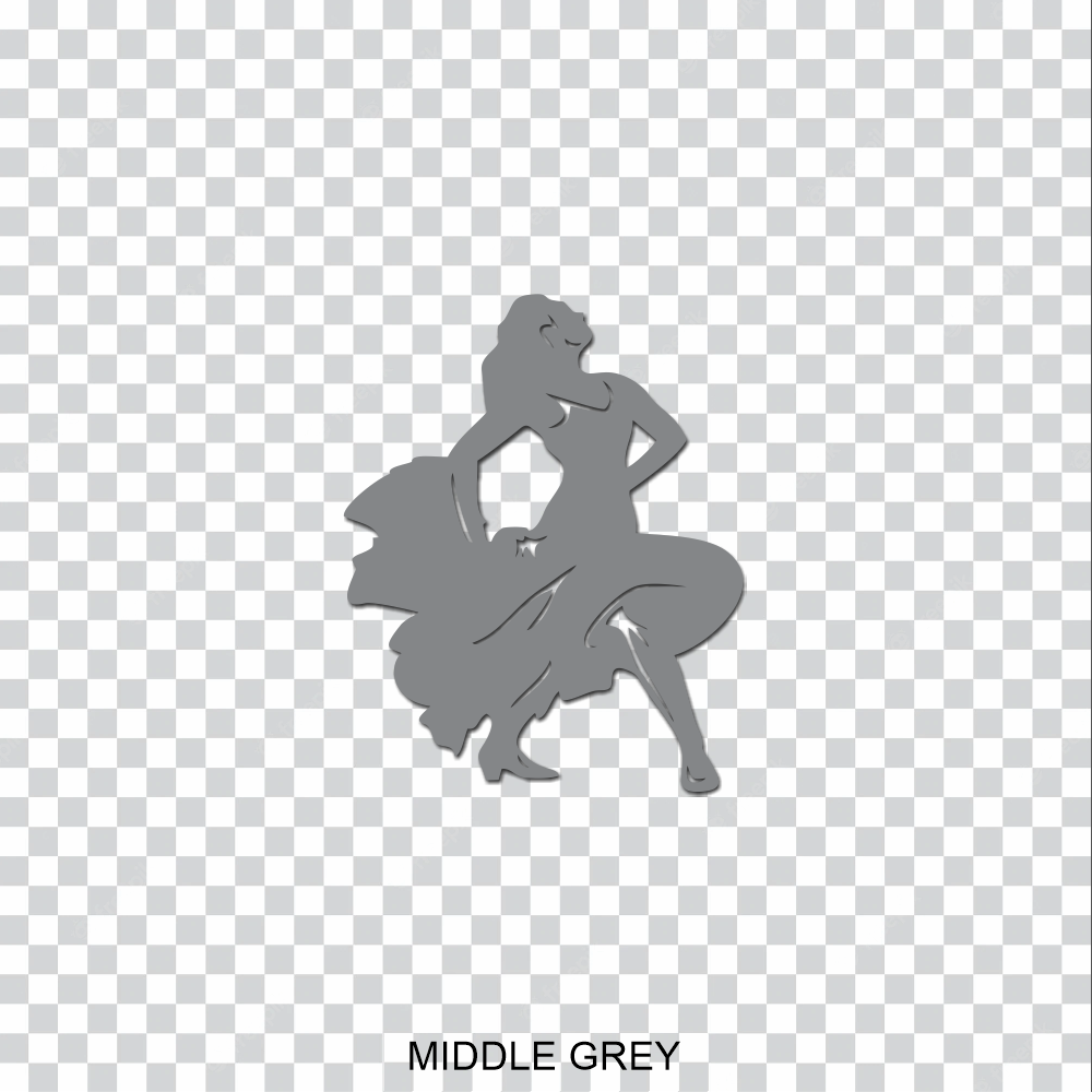 female flamenco dancer vinyl decal sticker