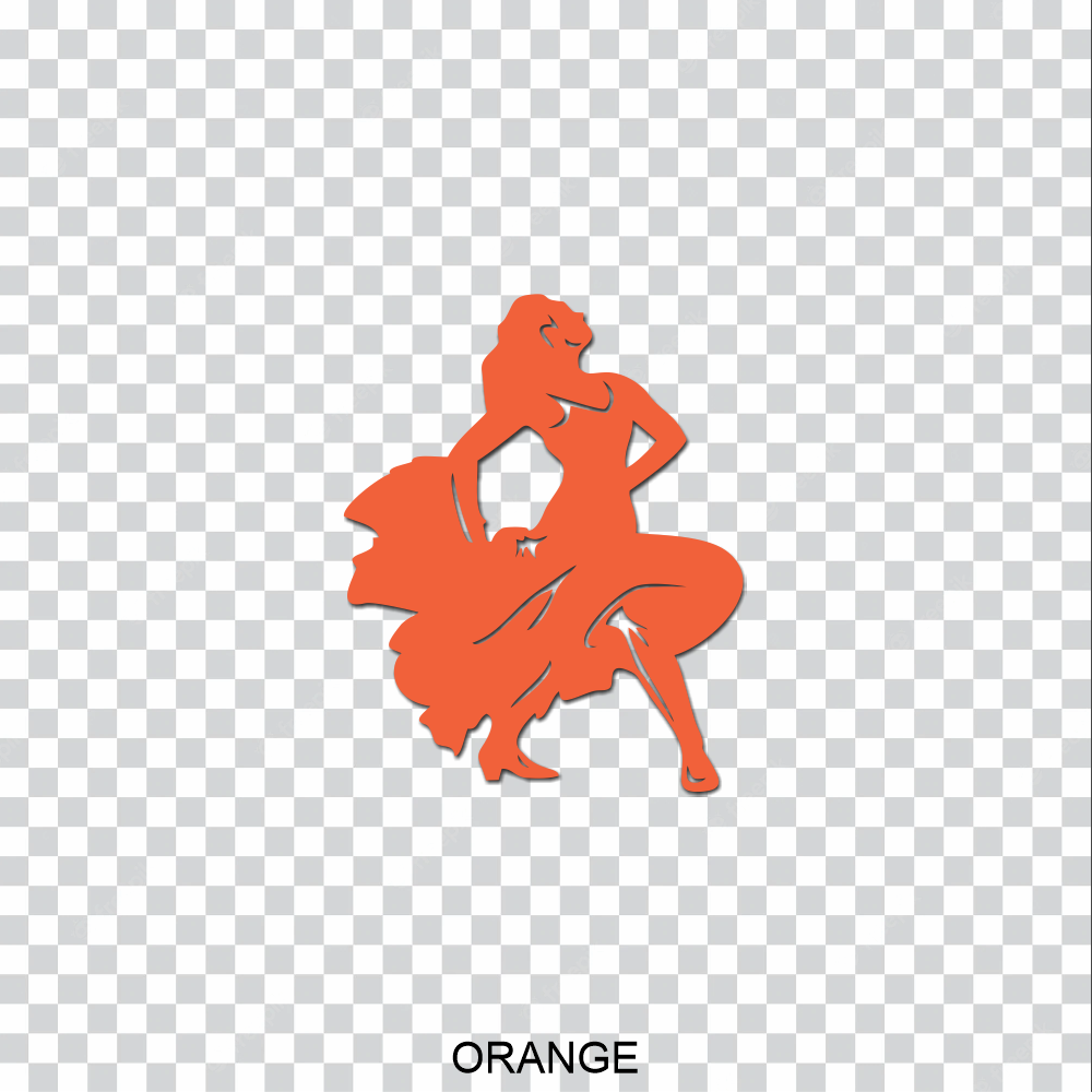 female flamenco dancer vinyl decal sticker