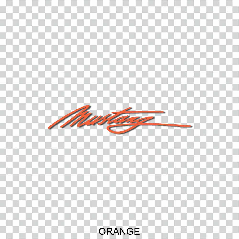 ford mustang signature vinyl decal sticker
