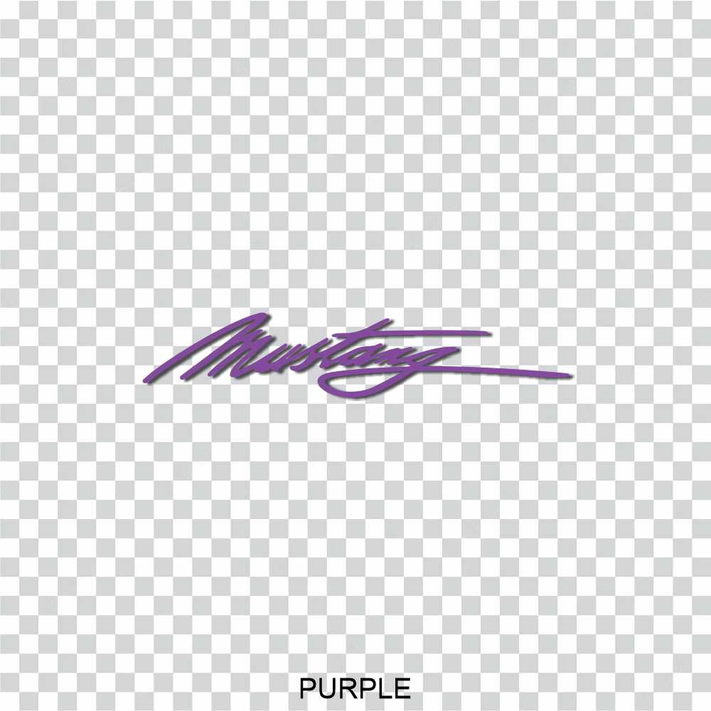ford mustang signature vinyl decal sticker