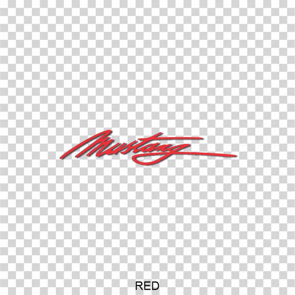 ford mustang signature vinyl decal sticker