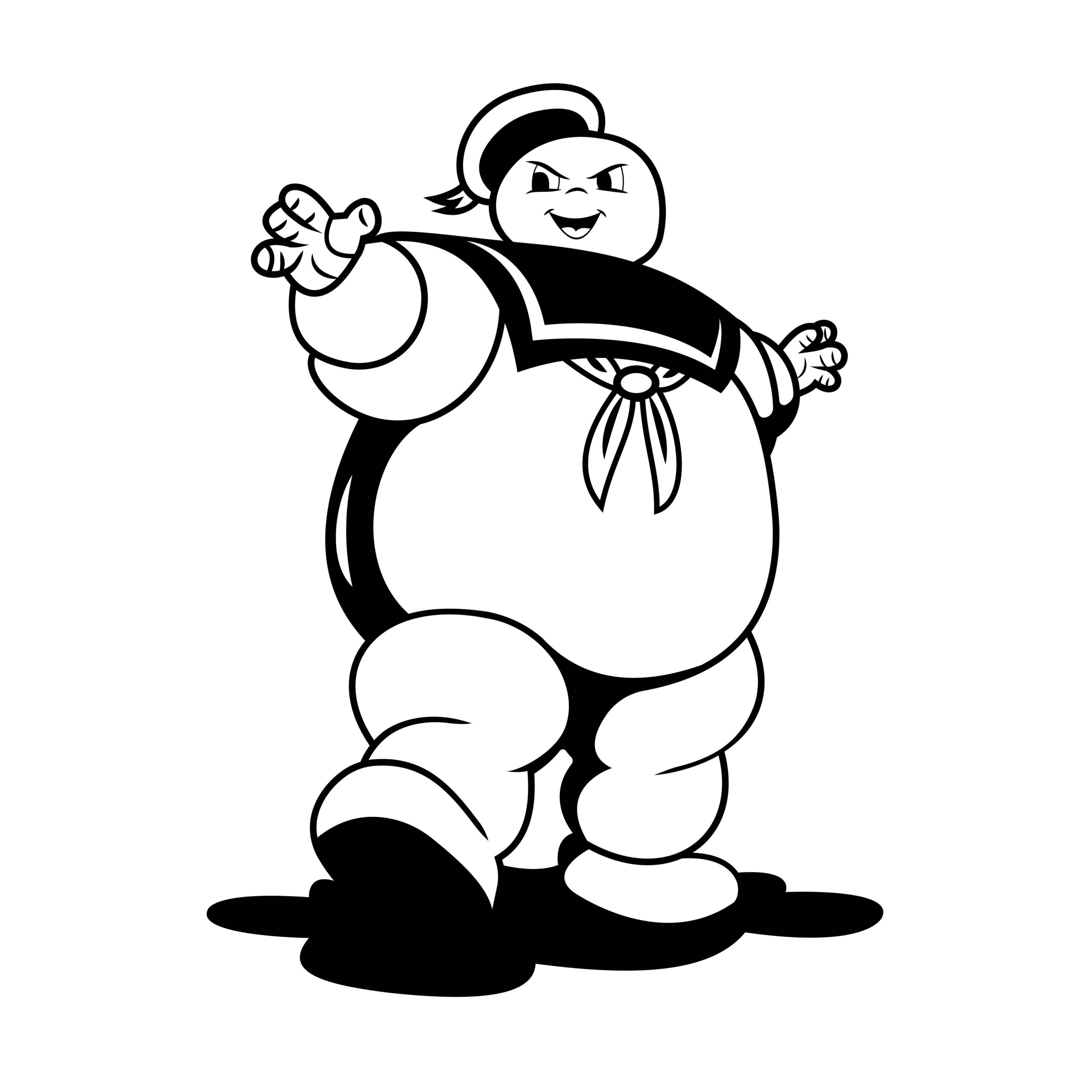 ghostbusters stay puft marshmallow man vinyl decal sticker