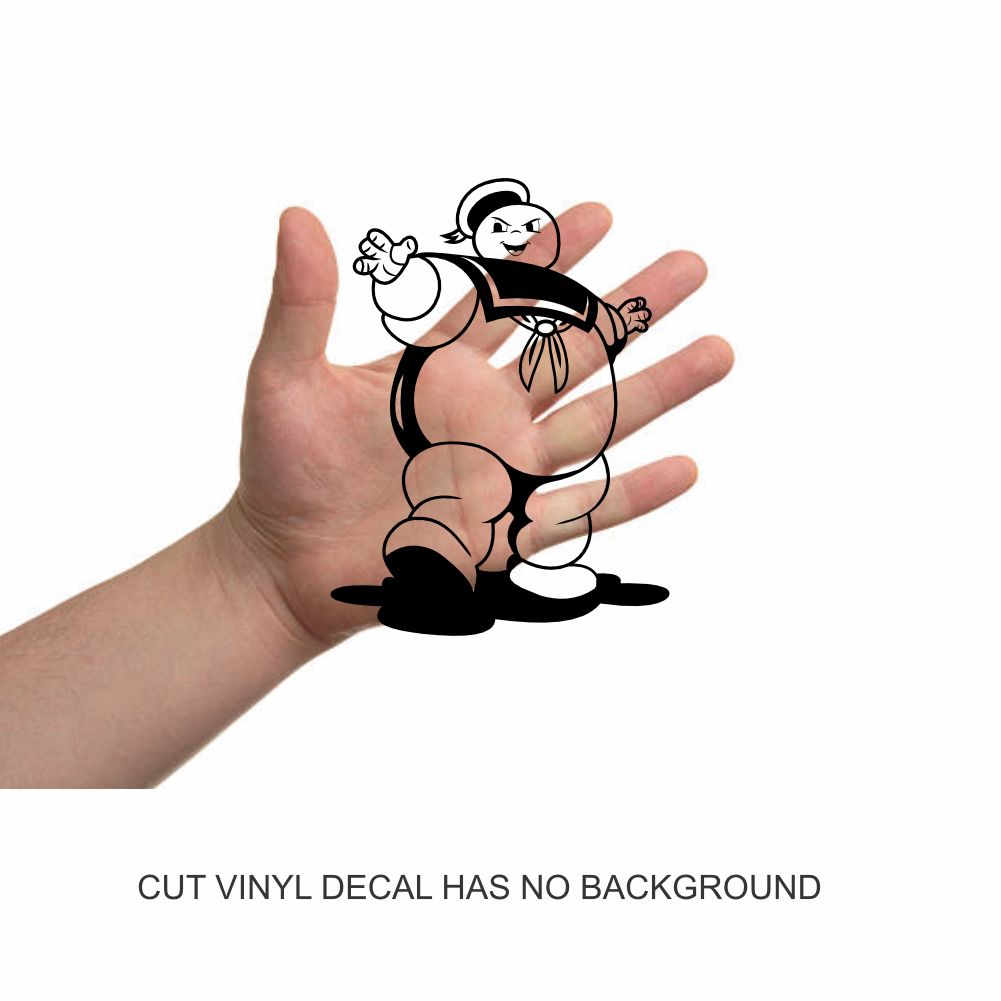 ghostbusters stay puft marshmallow man vinyl decal sticker