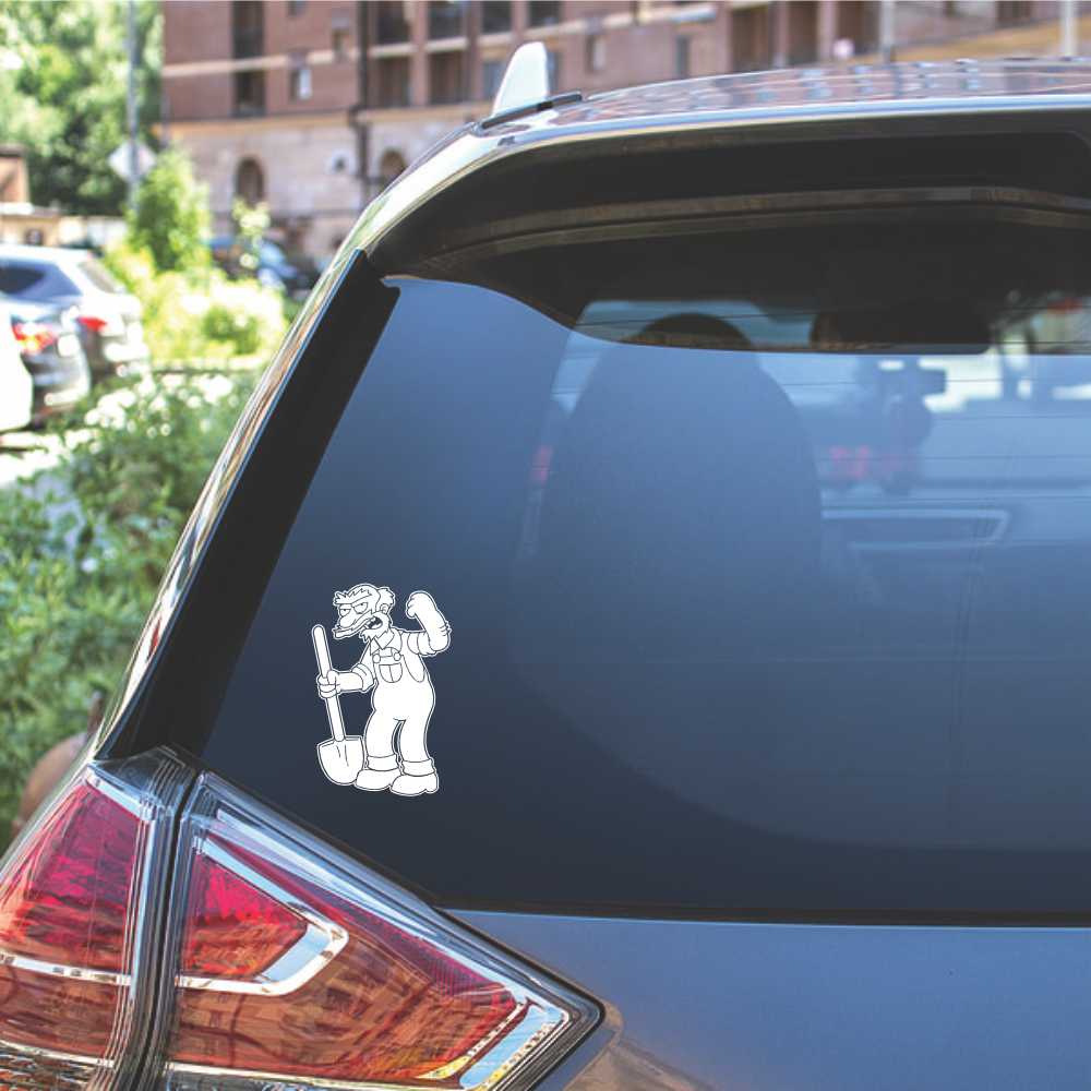 groundskeeper willie vinyl decal sticker