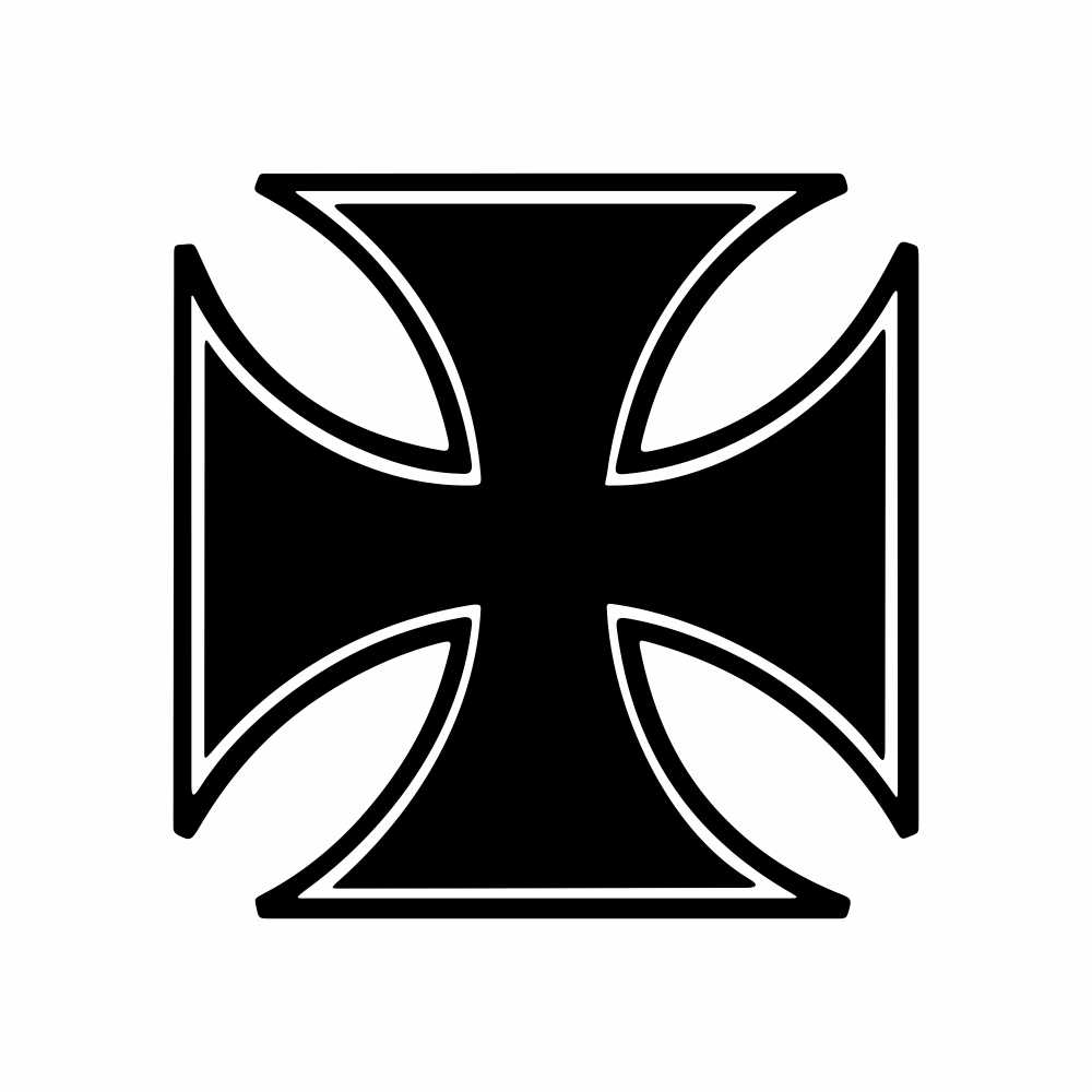 iron cross knights templar style 1 vinyl decal sticker