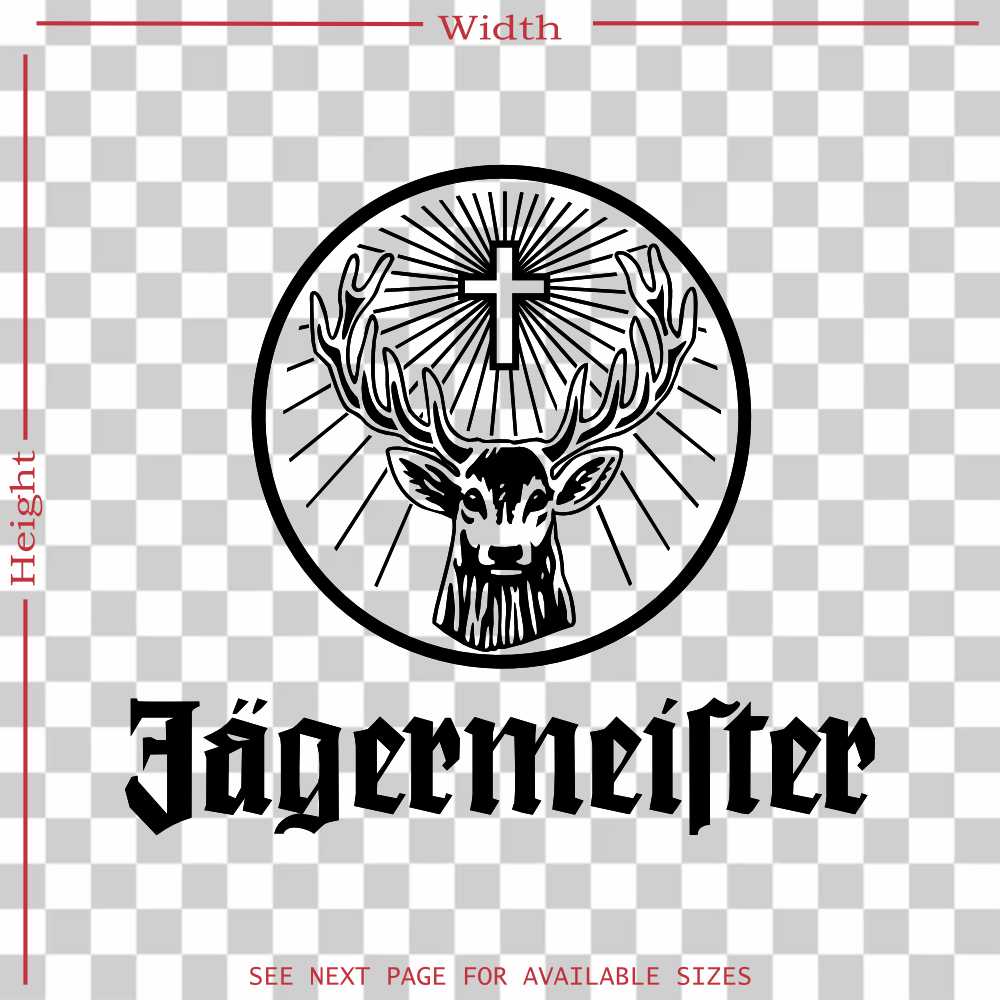 jagermeister window decal sticker