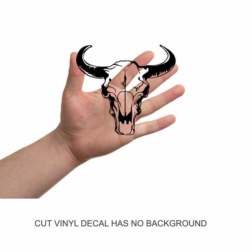 longhorn bull skull 1 vinyl decal sticker