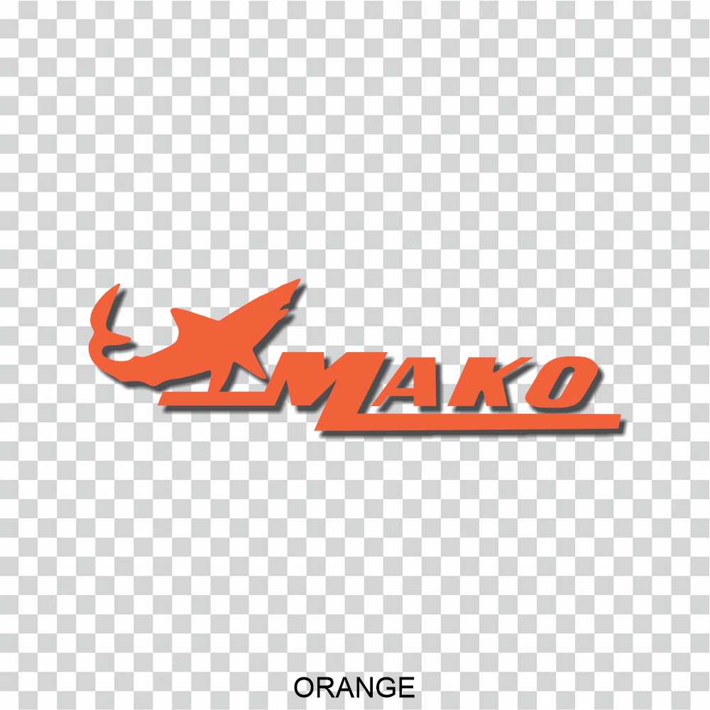 mako marine gold boat vinyl decal sticker