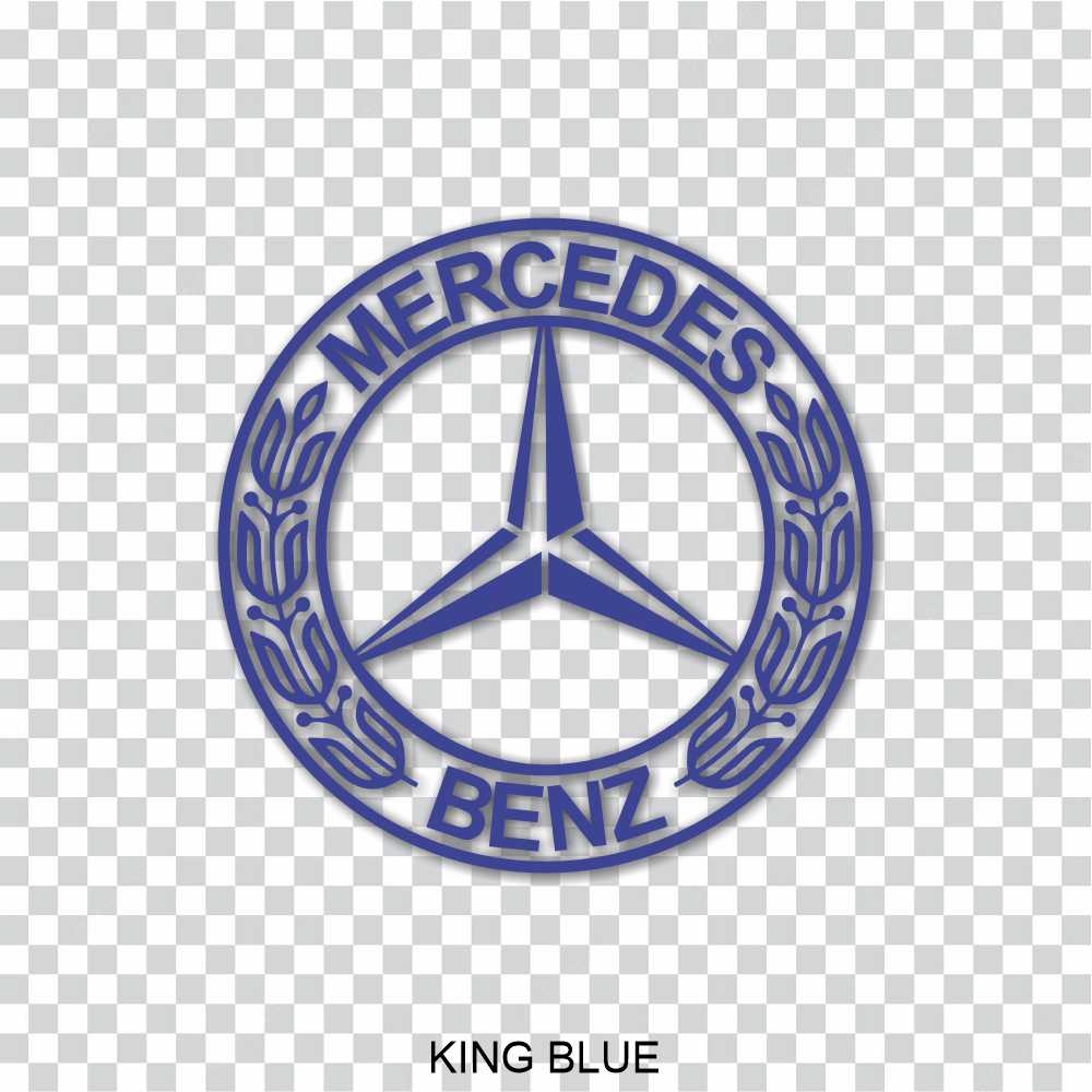 mercedes logo contour vinyl decal sticker