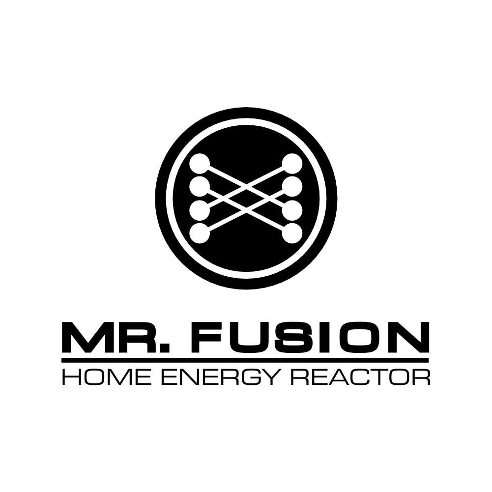 mr fusion back future nuclear reactor vinyl decal sticker