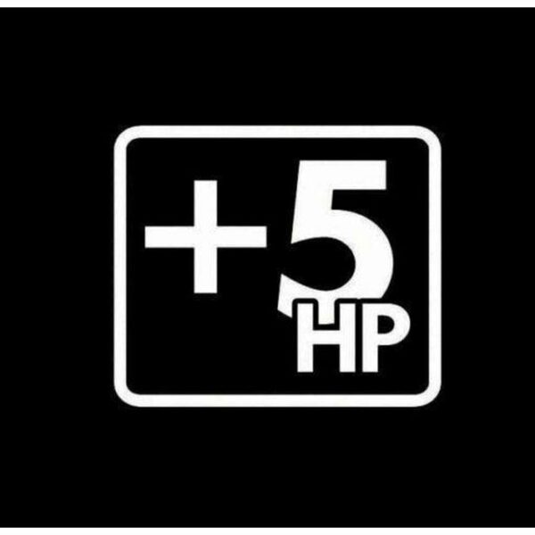 Plus 5 hp +5hp JDM Car Window Decal Stickers - NiceDecal