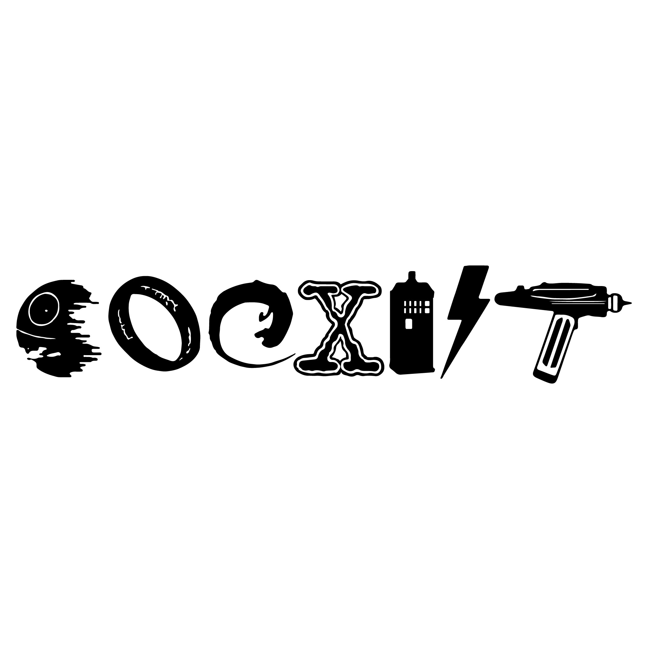 sci fi coexist geek doctor who star trek wars vinyl decal sticker