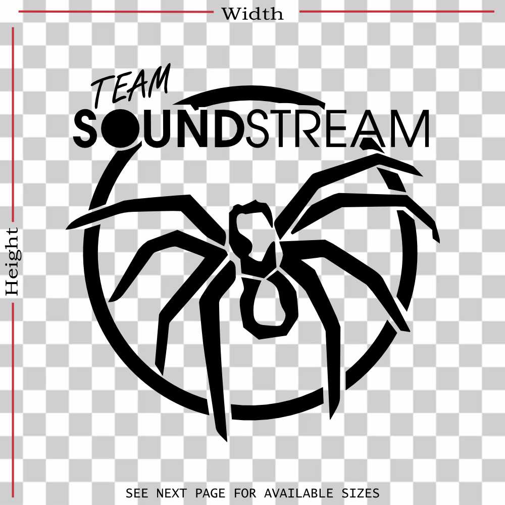 soundstream tarantula team audio vinyl decal sticker