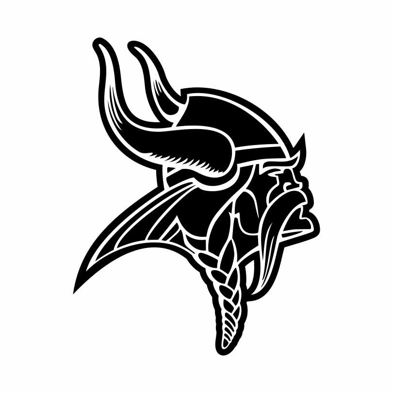vikings mascot 02 vinyl decal sticker