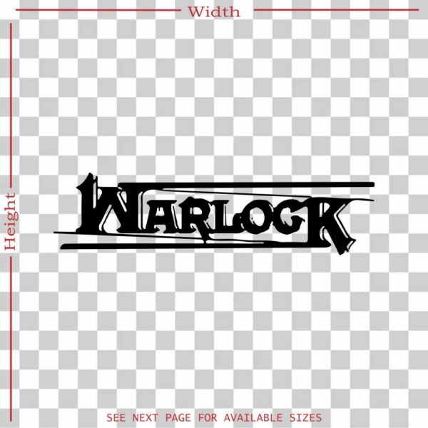 warlock ger band vinyl decal sticker