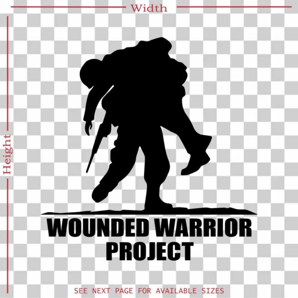 wounded warriors project wwp war awareness vinyl decal sticker